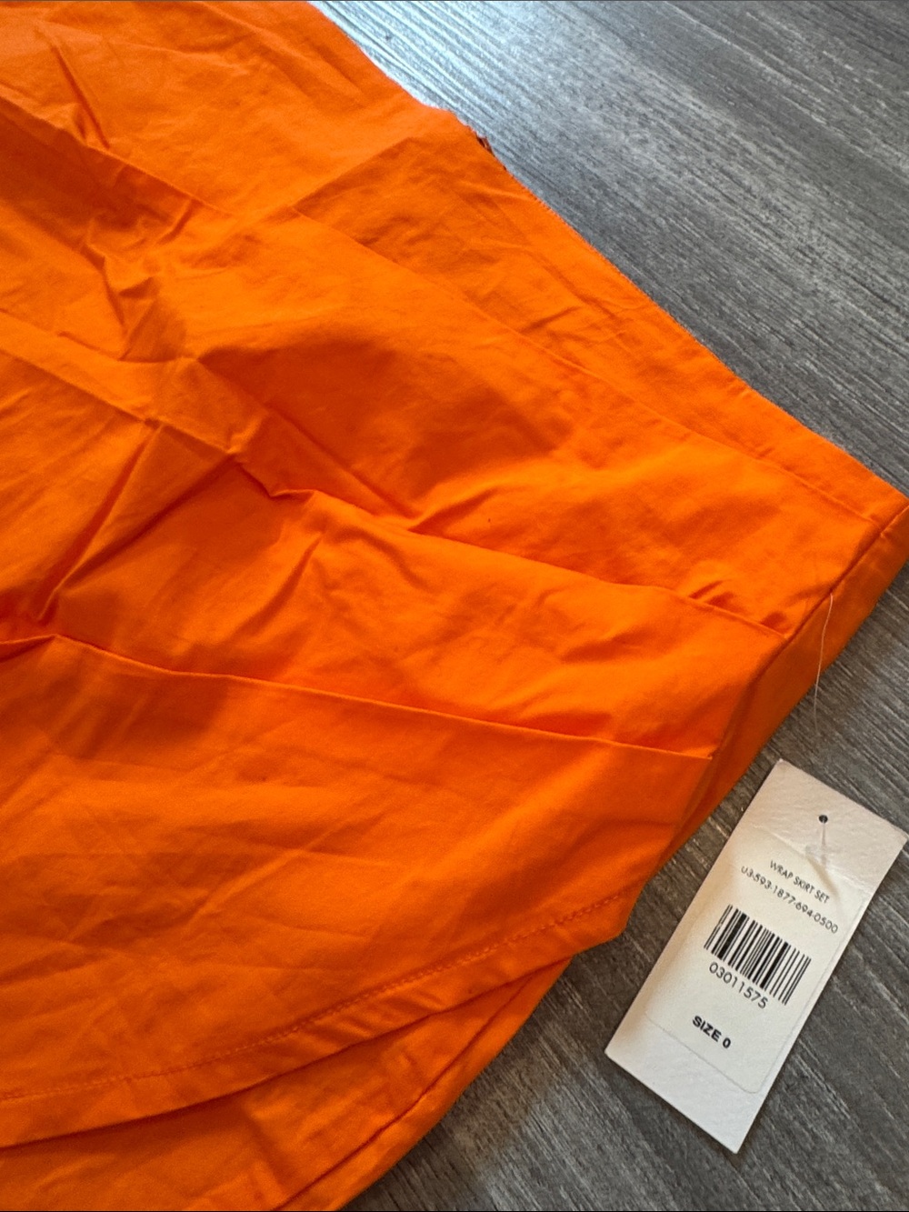 Fashion to Figure Orange Wrap-Front Mini Skirt - Picture 3 of 5
